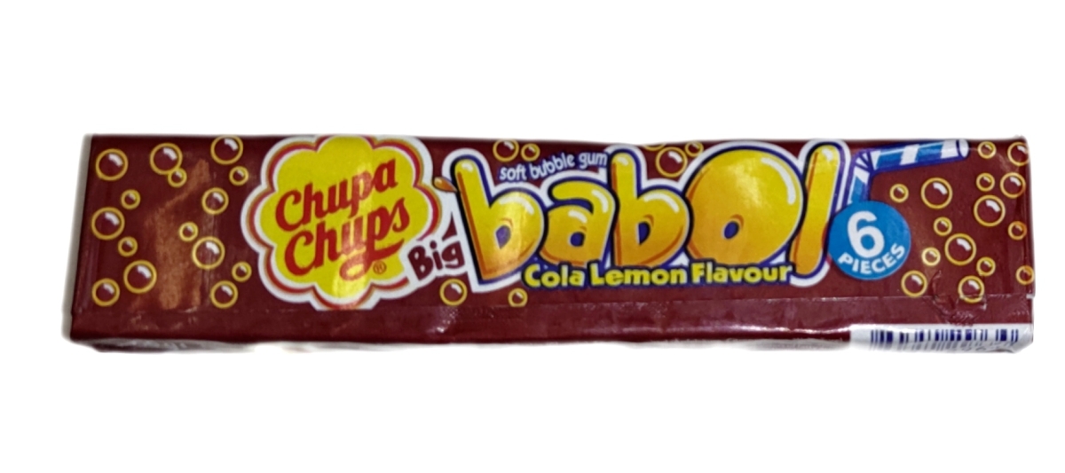 Chupa Chups Big Babol Cola - Kaugummi für XL Kaugummiblasen - 6 Stück je Packung (27g)